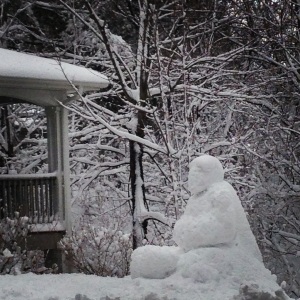 Found this snow Buddha on a walk through the hood.